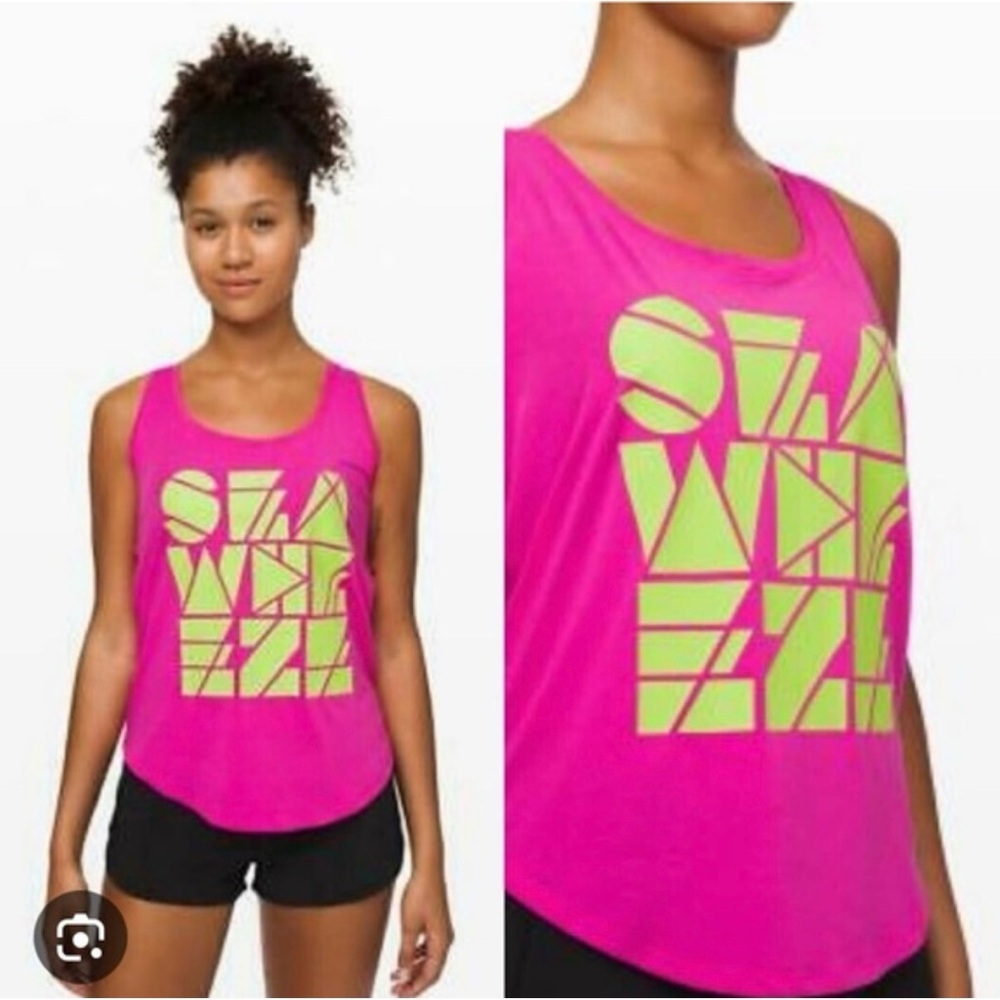 Lululemon Women’s Love Tank Top II 2019 Seawheeze Sonic Pink Size L